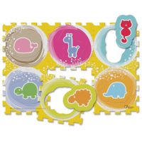 Chicco Penové puzzle 30x30cm Zvieratká 6 ks 2