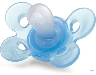Silikónový cumlík Physio Comfort 0+, modrý, 1ks