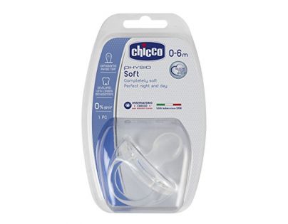 Chicco Cumlík Physio Soft celosilikonové 0-6 m +