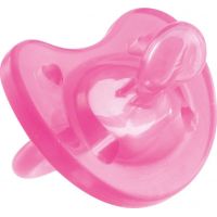 Chicco Cumlík Physio Soft celosilikonové 6-12 m ružové