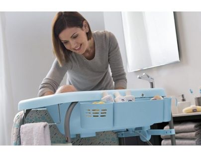Chicco Stolík prebaľovací s vaničkou Cuddle & Bubble Dusty Green