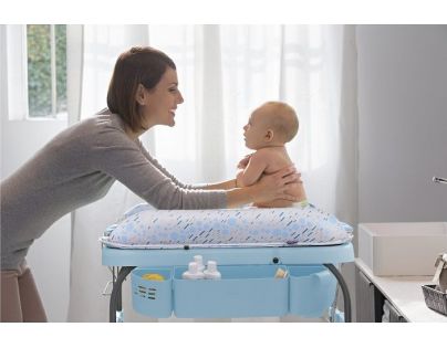 Chicco Stolík prebaľovací s vaničkou Cuddle & Bubble Dusty Green