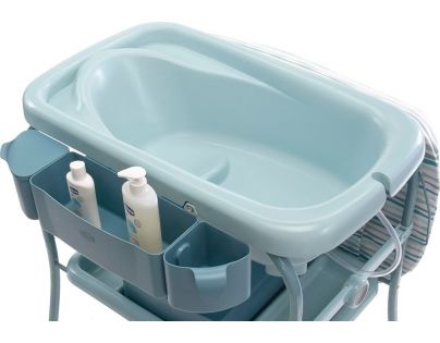 Chicco Stolík prebaľovací s vaničkou Cuddle & Bubble Dusty Green