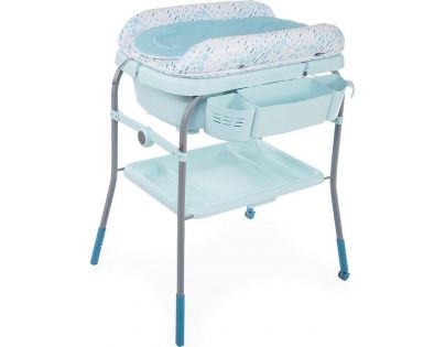 Chicco Stolík prebaľovací s vaničkou Cuddle & Bubble Dusty Green