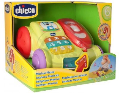 CHICCO telefónek hudební na kolečkách