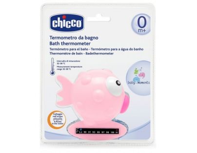 Chicco Teplomer do vody rybka - ružová