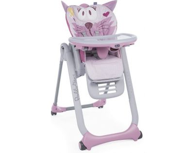 Chicco Stolička jedálenská Polly 2 Štart Miss Pink