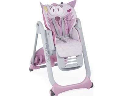 Chicco Stolička jedálenská Polly 2 Štart Miss Pink
