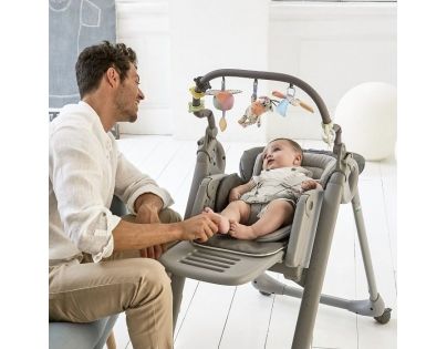 Chicco Stolička jedálenská Polly Magic Relax Graphite