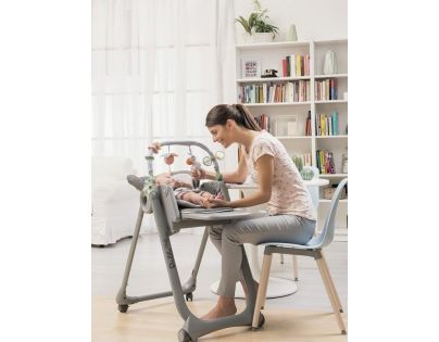 Chicco Stolička jedálenská Polly Magic Relax Graphite
