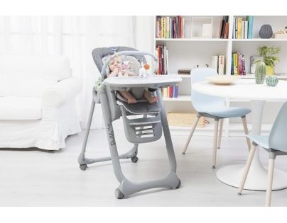 Chicco Stolička jedálenská Polly Magic Relax Graphite