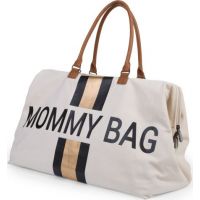 Childhome Prebaľovacia taška Mommy Bag Off White Black Gold 4