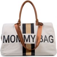 Childhome Prebaľovacia taška Mommy Bag Off White Black Gold 5