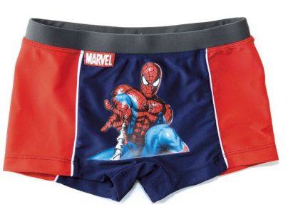 Chlapecké plavky boxerky Spiderman červeno modré