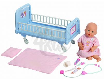 CHOU CHOU 902653 - CHOU CHOU Souprava doktorka s nemocničním lůžkem, 42 cm