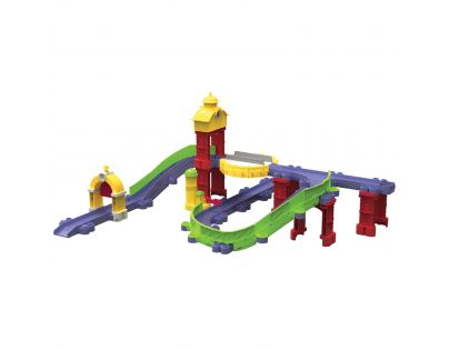 Chuggington kovové mašinky 54223 - Staré depo - set