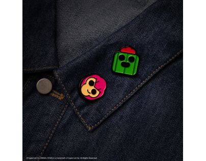 Cinereplicas Brawl Stars set pinov (Colt & Spike)