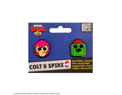 Cinereplicas Brawl Stars set pinov (Colt & Spike)