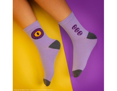 Cinereplicas Brawl Stars set ponožiek (8-Bit, Rico & Mortis)