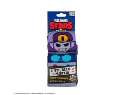 Cinereplicas Brawl Stars set ponožiek (8-Bit, Rico & Mortis)