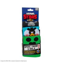 Cinereplicas Brawl Stars set ponožiek (Spike, Crow & Mr. P)