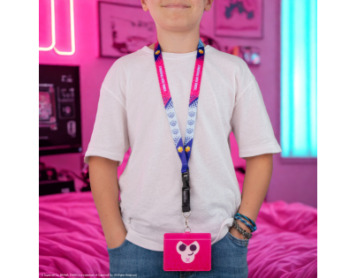 Cinereplicas Brawl Stars šnúrka na krk s puzdrom na kartu Colt