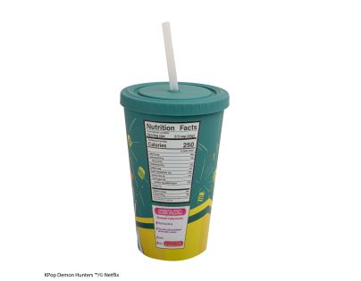 Cinereplicas K-pop Demon Hunters hrnček so slamkou Zoey Hamburger