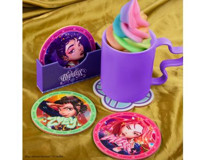 Cinereplicas K-pop Demon Hunters set 4 podtáckov Huntrix