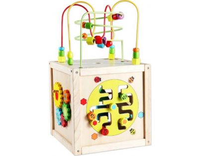 Teddies Edukačná kocka MAXI labyrint drevo