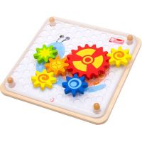 Teddies Skladačka ozubené kolieska drevo 2