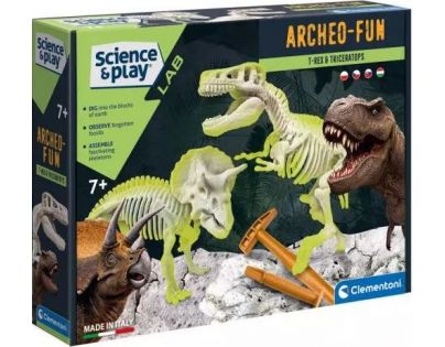 Clementoni Archeo-Fun T-rex a Triceratops