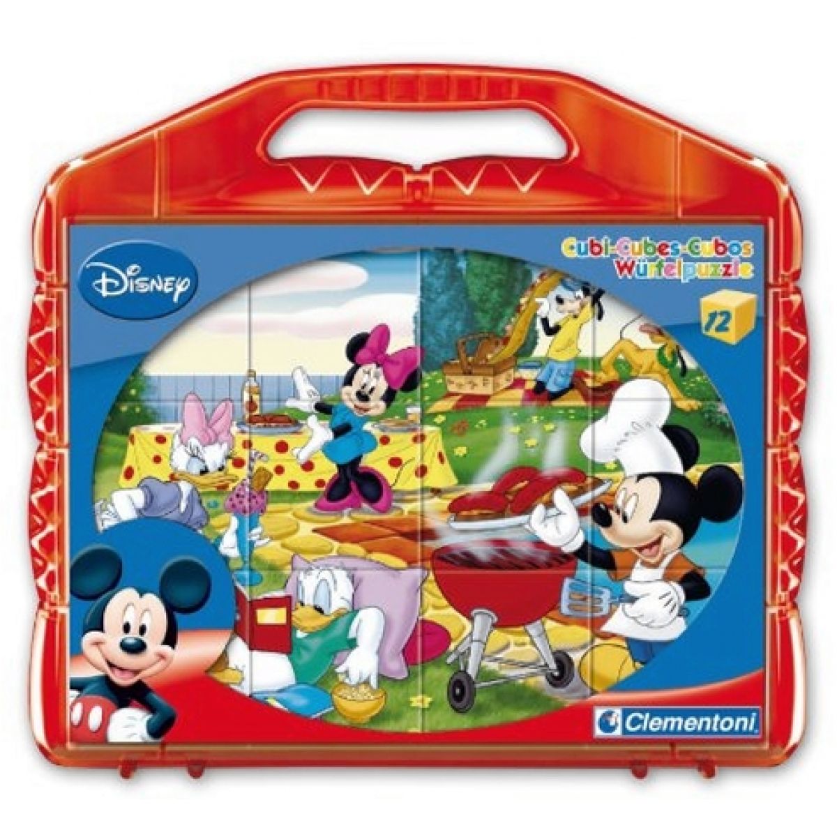 Kostky Mickey Mouse kufřík 12k