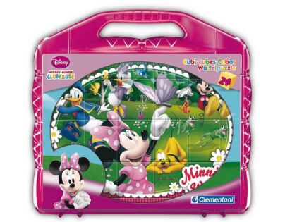 CLEMENTONI Detské kocky plastové Mickeyho klubík 24 kociek