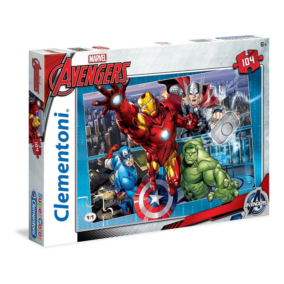 Clementoni Avengers Supercolor 104 dílků