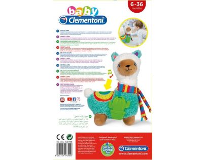 Clementoni Baby Lama plyšová so zvukom