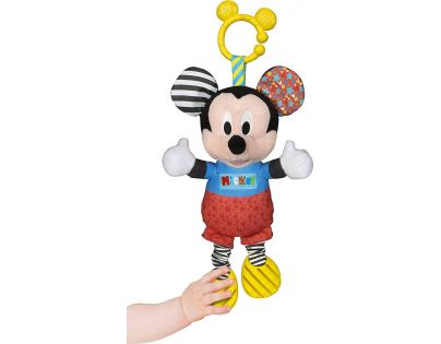 Clementoni Baby Mickey plyšový so zvukmi a úchytom 25cm