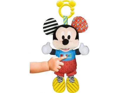 Clementoni Baby Mickey plyšový so zvukmi a úchytom 25cm