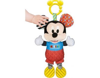 Clementoni Baby Mickey plyšový so zvukmi a úchytom 25cm