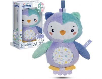 Clementoni Baby Plyšová sova so svetlom