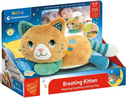 Clementoni Baby Relaxačné plyšové mačiatko