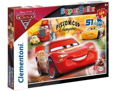 Clementoni Cars Supercolor 104 dílků