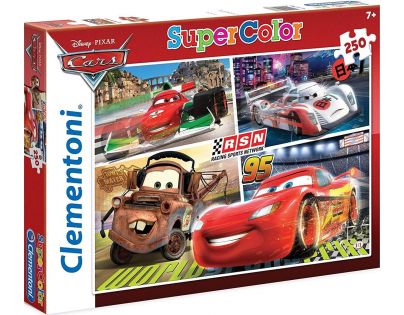 Clementoni Cars Supercolor Auta RSN Puzzle 250 dílků