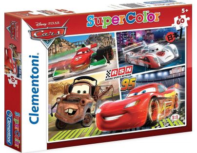 Clementoni Cars Supercolor Autá RSN Puzzle 60 dielikov