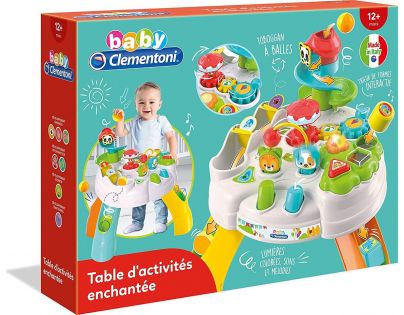 Clementoni Clemmy baby Hrací stolík s kockami a zvieratkami