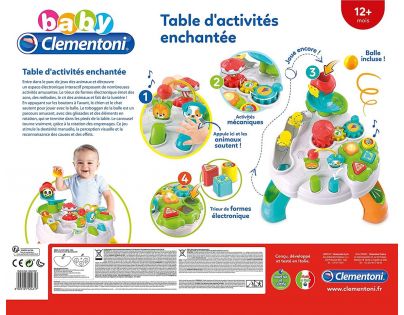 Clementoni Clemmy baby Hrací stolík s kockami a zvieratkami