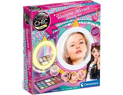 Clementoni Crazy chic kozmetické zrkadlo Jednorožec