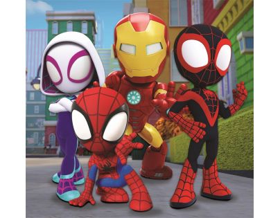 Clementoni Štvorcové puzzle 3 x 48 dielikov Spidey and his amazing friends