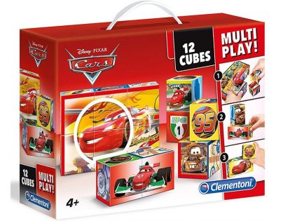 Clementoni Disney Kocky Cars Multi Play 12 kociek