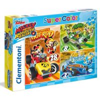 Clementoni Disney Mickey závodník Supercolor 3 x 48 dílků Clementoni Disney Mickey závodník Supercolor 3 x 48 dílků