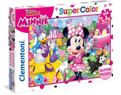 Clementoni Disney Minnie Supercolor Glitter 104 dielikov